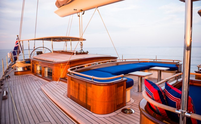 Aboard sailing yacht ATALANTE - Photo by Silken