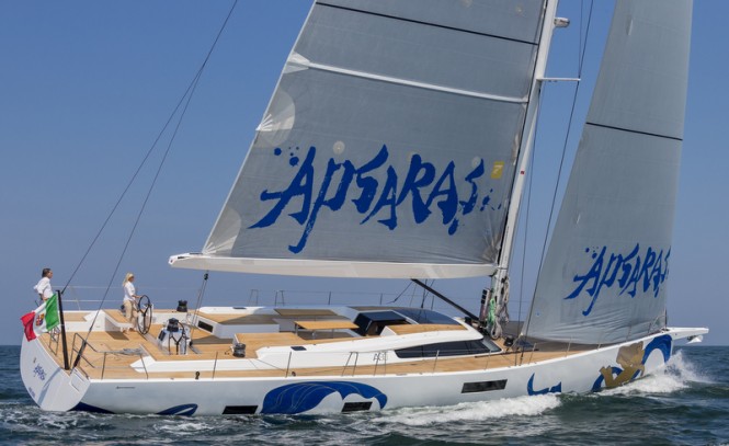 Advanced A80 Yacht APSARAS underway - Photo by Carlo Borlenghi