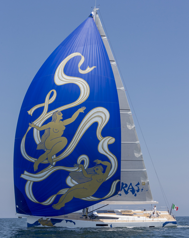 Advanced A80 super yacht APSARAS under sail - Photo by Carlo Borlenghi