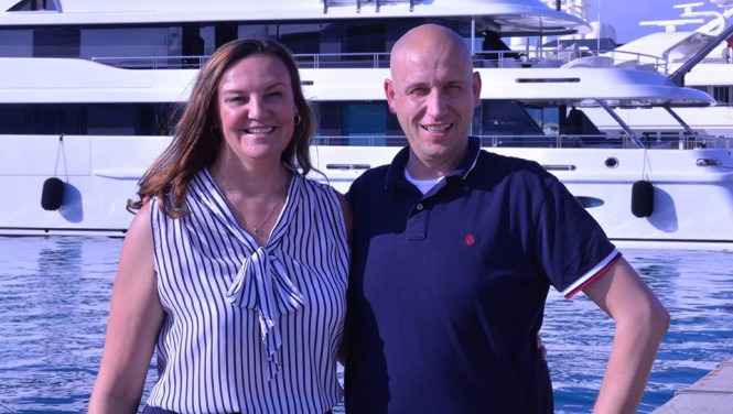 Alison Rentoul of The Crew Coach and Peter Vogel of International Yacht Services