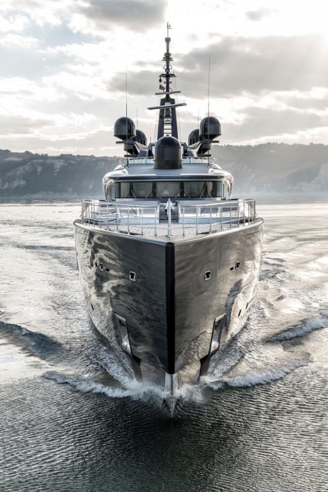 ISA mega yacht OKTO with hull developed by BMT Nigel Gee