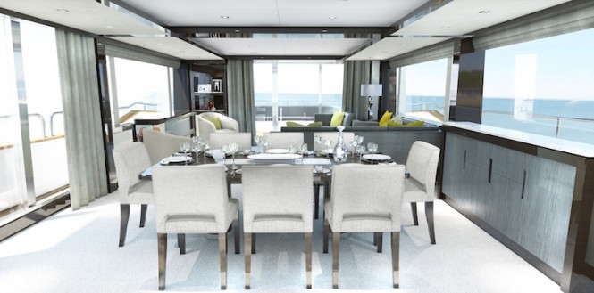 Luxury Yacht Sunseeker 95 - Saloon