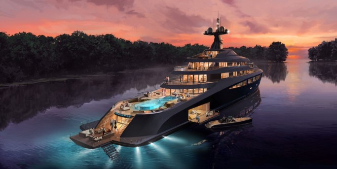Luxury motor yacht Radiance concept