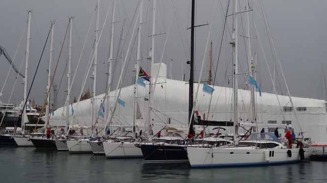 Luxury sailing yachts by Oyster ready to start Oyster Palma Regatta 2015 - Image credit to Oyster Yachts