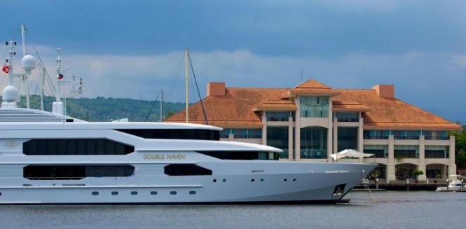 Luxury superyacht Double Haven in the Philippines, a fabulous Asia yacht charter destination