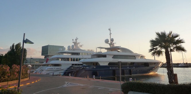 Luxury superyachts at Marina di Stabia - Image credit to MDL Marinas