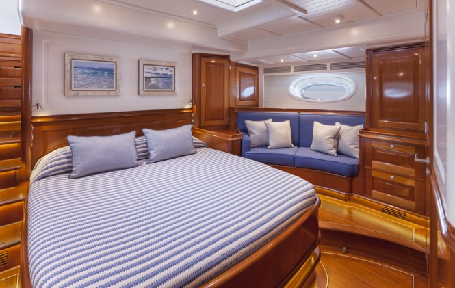 Luxury yacht ATALANTE - Master Cabin - Photo by Silken