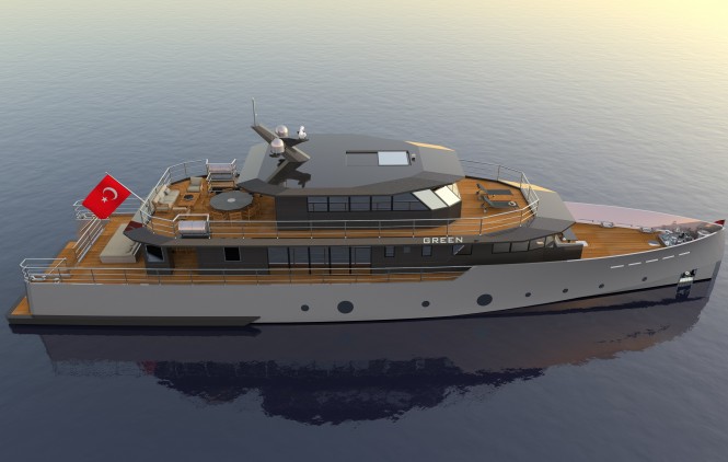 Luxury yacht GREEN by Mural Yachts