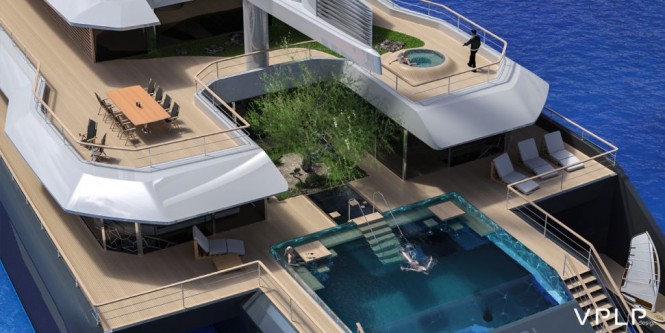 Luxury yacht KOMOREBI concept - Exterior