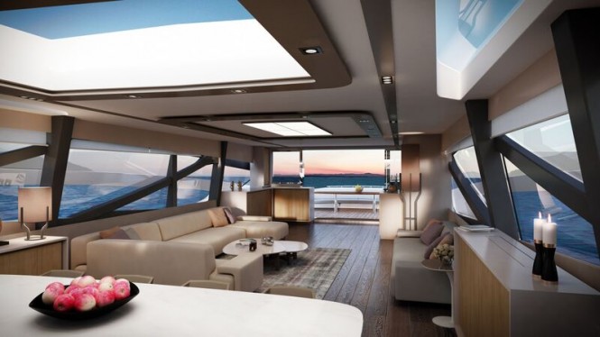 Luxury yacht Numarine 105HT - Interior