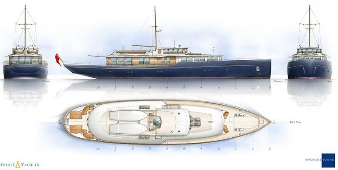Luxury yacht Spirit Royale 110′ concept