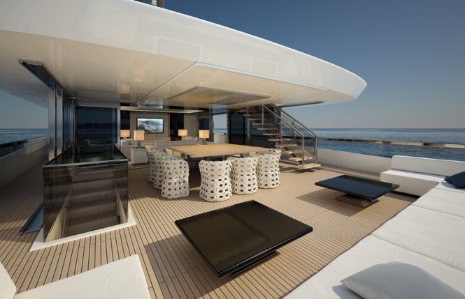 M50 super yacht ARIA project - Upper Saloon