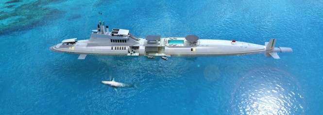 A SUBMERSIBLE MEGA YACHT  by MIGALOO PRIVATE SUBMERSIBLE YACHTS