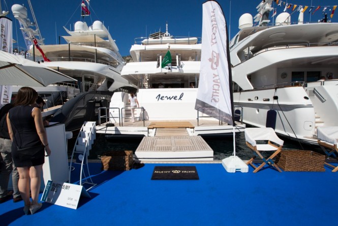 Majesty 135 motor yacht JEWEL on show at MYS 2015