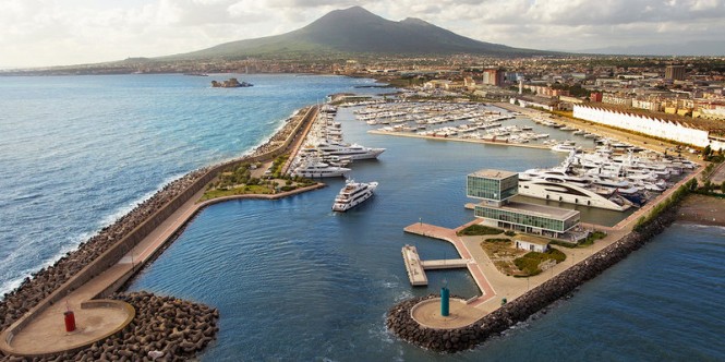 Marina di Stabia in the breath-taking Naples yacht charter location - Image credit to MDL Marinas