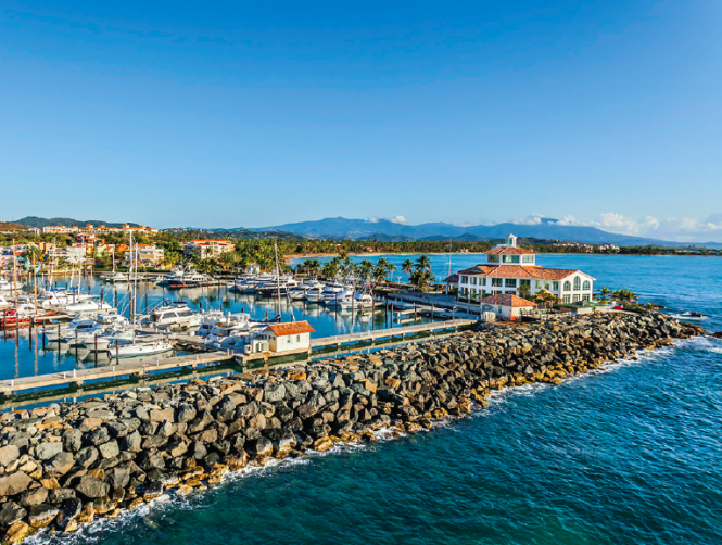 Marina in Puerto Rico in the Caribbean