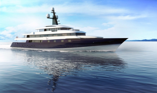 Rendering of FALCON LAIR Yacht after refit