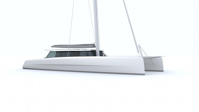 Rendering of Super Catamaran Vantage 86 by Vantage Catamarans Ltd