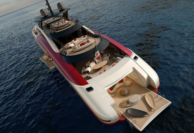 SeaFalcon Yacht Project - aft view
