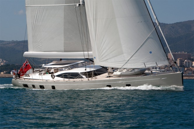 Second Oyster 100 superyacht PENELOPE under sail