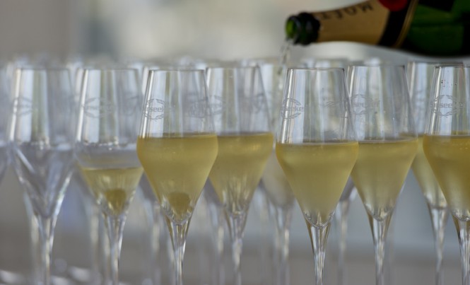 Sunseeker celebrating at the 2015 Cannes Yachting Festival