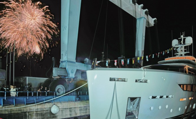 Super yacht SERENITY at launch