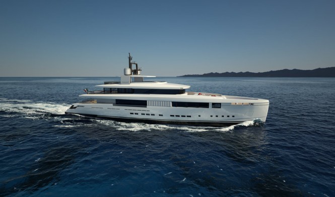 Superyacht ARIA project - side view