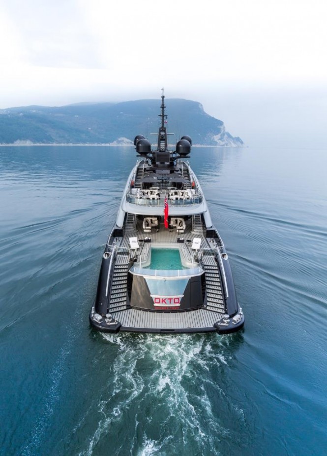 Superyacht OKTO - aft view