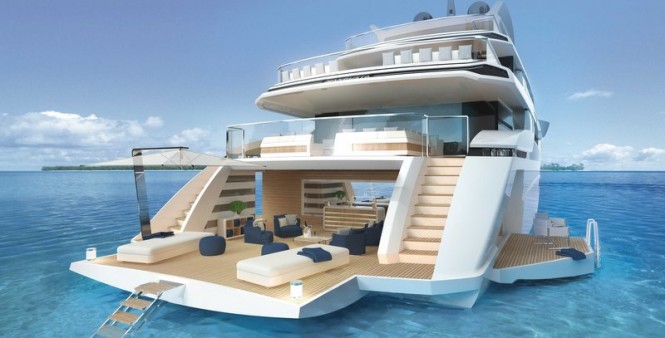Superyacht Oceano 55 - aft view