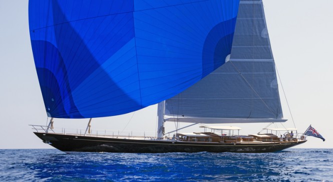 Truly Classic 127 superyacht ATALANTE under sail - Photo by Rick Tomlinson