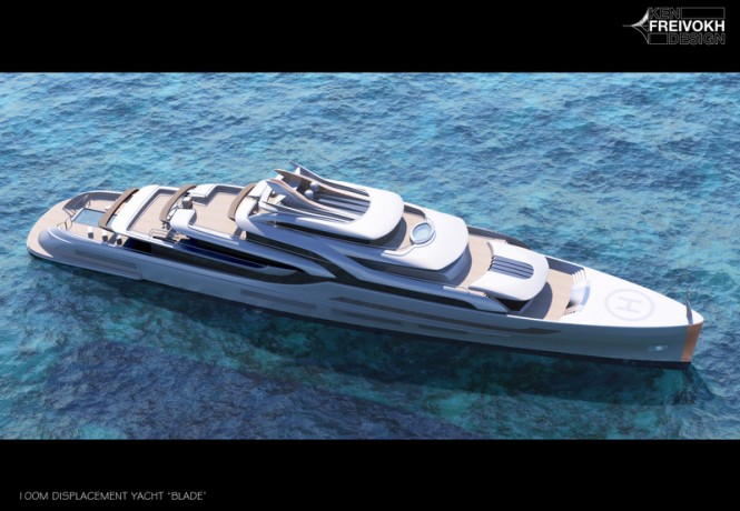 100m superyacht BLADE concept
