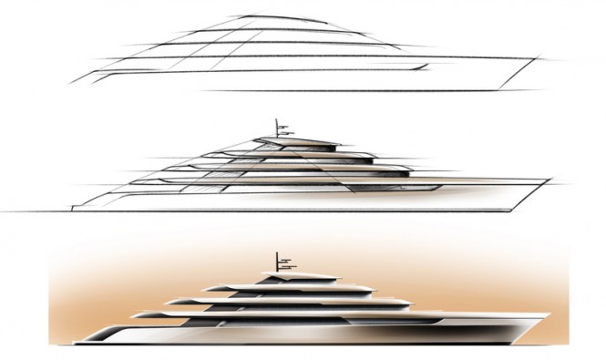 115m Mulder Design Super Yacht Concept - Profiles
