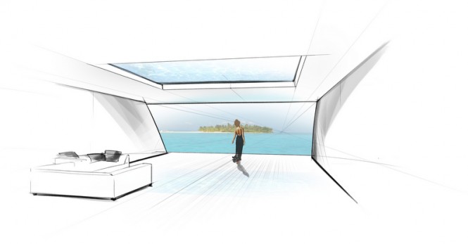 115m Mulder Design Superyacht Concept - Beach Lounge