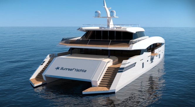 150 Sunreef Power superyacht concept - aft view