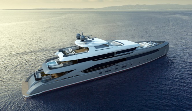 57m superyacht HALIKARNAS concept by RMK Marine