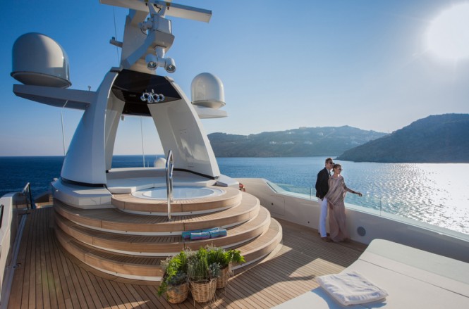 61m CRN mega yacht SARAMOUR - Sun Deck