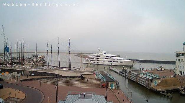 Ebony Shine Yacht arrived in Harlingen on October 10th - Image shared by Feadship Fanclub