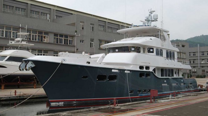 First Nordhavn 96 Yacht nearing completion
