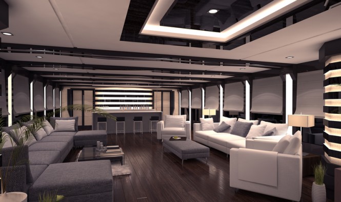 HALIKARNAS Yacht Concept - Main Saloon