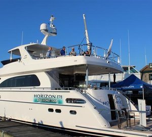 A great success of Horizon motor yacht E78 at Newport International Boat Show 2015