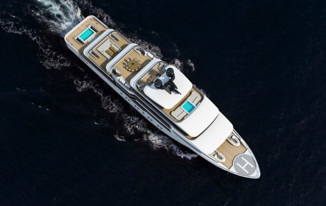 KAPADOKYA superyacht concept from above