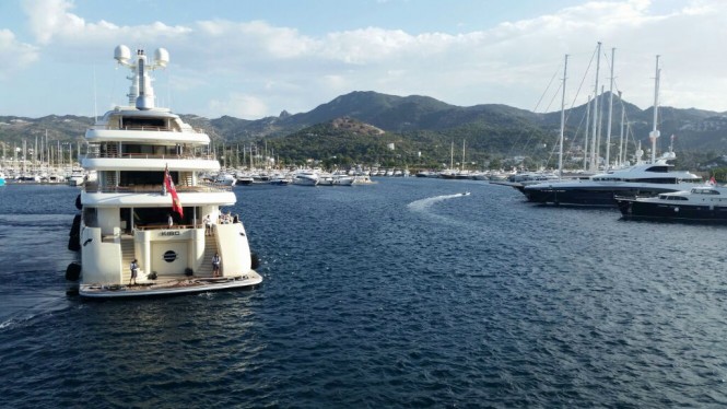 KIBO superyacht at Palmarina Bodrum