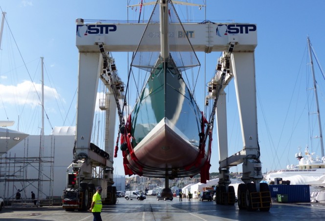 Luxury sailing yacht HETAIROS at STP Shipyard Palma