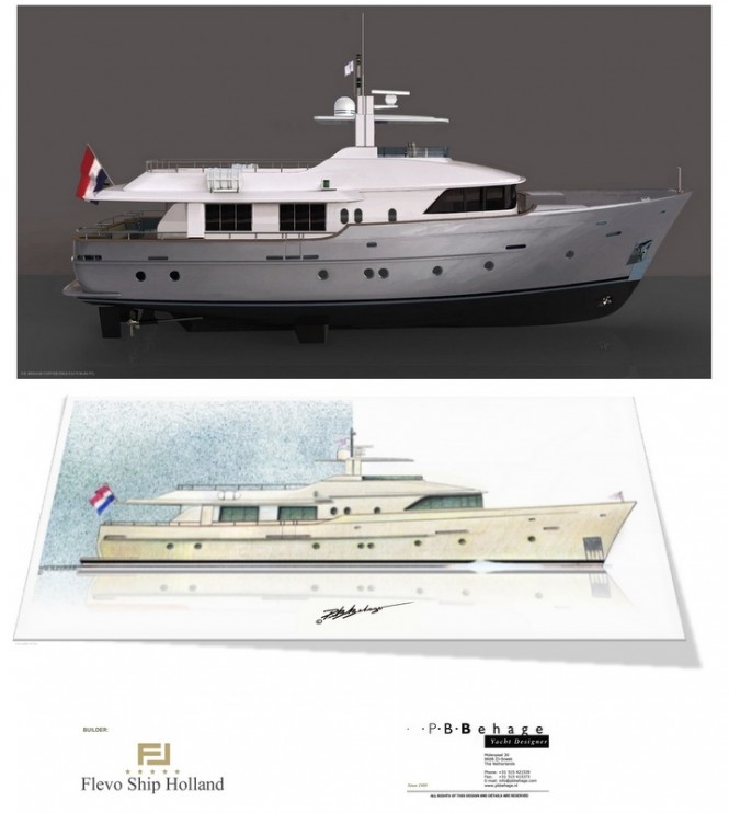 Luxury superyacht F24.70m Convertible concept