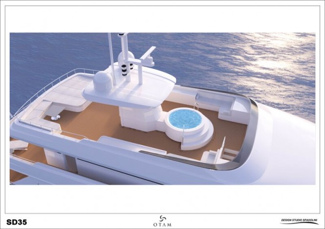 Luxury yacht GIPSY from above