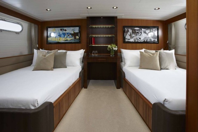 Luxury yacht SERENA - Twin Cabin - Photo by Feadship and Feadship Fanclub