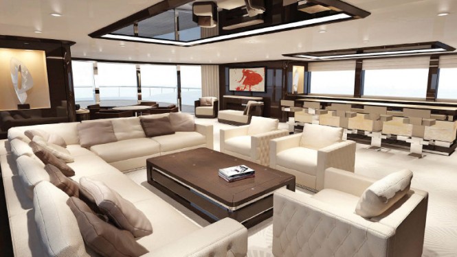 Luxury yacht ZENITH - Saloon