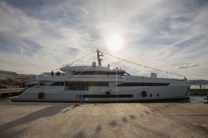Newly launched WIDER 150 superyacht GENESI