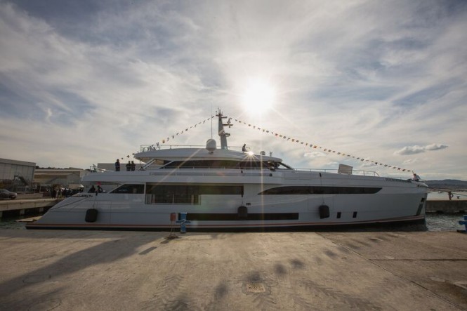 Newly launched WIDER 150 superyacht GENESI