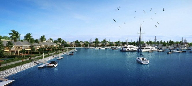 Port Takola Marina basin perspective